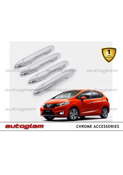 AGHJ46CA, Honda Jazz Old Model Chrome Handle Door Cover - Set of 4 Pieces