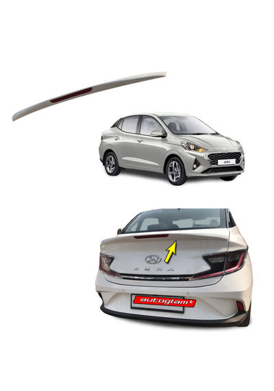 Hyundai Aura Lip Spoiler with reflector, Color - POLAR WHITE, AGHALSPW