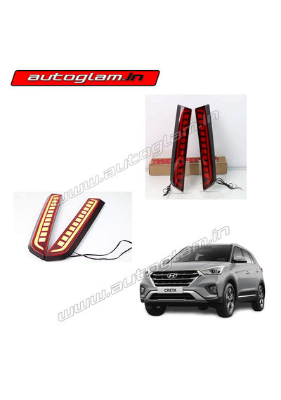 Hyundai Creta 2015-2019 Rear Pillar Lights, Tail Brake Lamps, Set of 2 (Right+Left), AGHC20PL