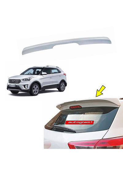 Roof Spoiler for Hyundai Creta 2015-2017 Models, Color - SLEEK SILVER, Latest Style, AGHC15RSSS