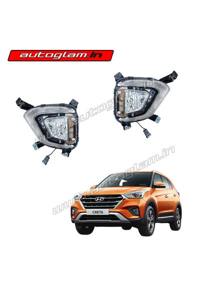 Hyundai Creta 2018-2019 LED DRL with Fog Light Kit, AGHC18DRL