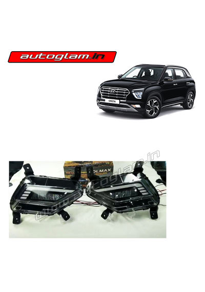 Hyundai Creta 2020+ DRL LED Fog lamp with sequential turn signal, AGHC410FL