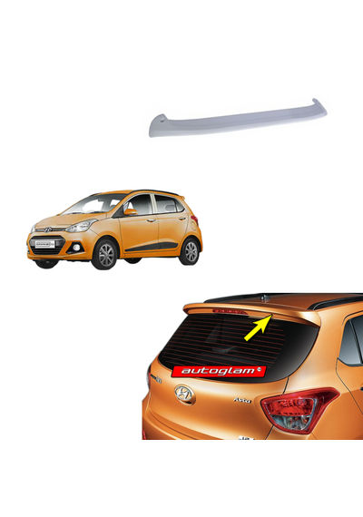 Roof Spoiler for Hyundai Grand i10 2013-2019 Models, Color - GOLDEN ORANGE, Latest Style, AGHi10RSGO