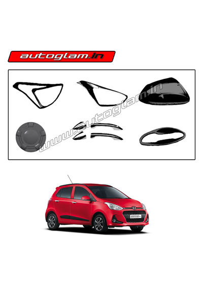 Hyundai Grand i10 2014-19 Black Show Kit, Set of 6 Items, AGHi10BSK36