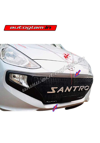 Hyundai Santro 2018+ Front Grill With White Alpha Letters, AGHS370FG
