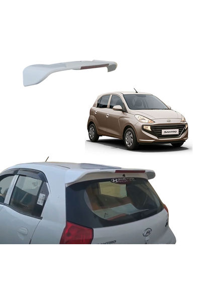 Roof Spoiler with LED Light for Hyundai Santro 2018+ Models, Color -Imperial Beige, Latest Style, AGHSRSIB