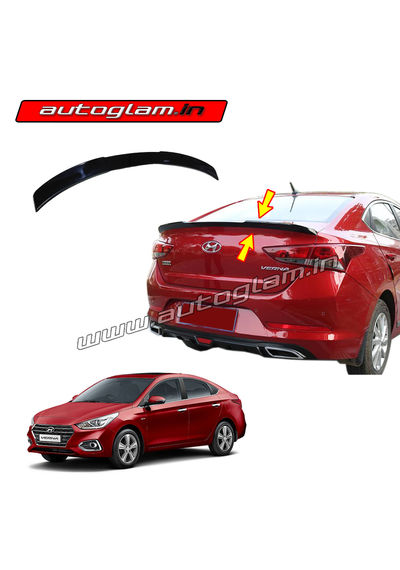 Hyundai Verna 2017+ Lip Spoiler, Color - Gloss Black, AGHV56LSGB