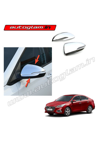 AGHV17SM, Hyundai Verna 2017+ Side Mirror Chrome Cover