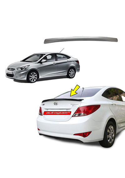 Hyundai Verna Fluidic 2011-2015 Lip Spoiler , Color - SLEEK SILVER, AGHV53LS