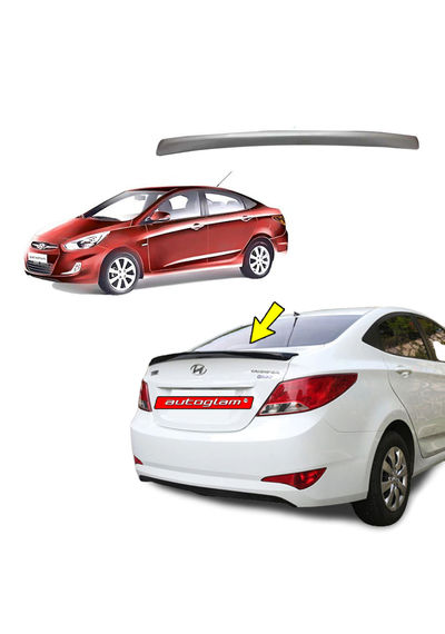 Hyundai Verna Fluidic 2011-2015 Lip Spoiler , Color - RED PASSION, AGHV52LS