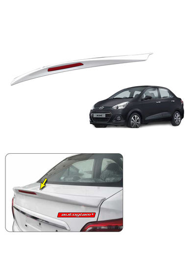 Lip Spoiler with Reflector Hyundai Xcent 2013-2016, Color - PHANTOM BLACK, Latest Style,AGHX13LSPB