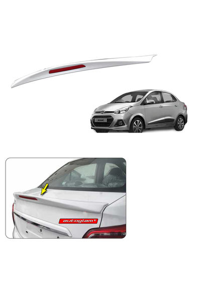 Lip Spoiler with Reflector Hyundai Xcent 2013-2016, Color - SLEEK SILVER, Latest Style, AGHX13LSSS