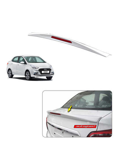 Lip Spoiler with Reflector Hyundai Xcent 2017+, Color - POLAR WHITE, Latest Style, AGHX17LSPW