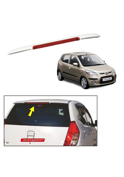  Roof Spoiler with LED Light for Hyundai i10 2007-2013 Models, Color - CHAMPAGNE GOLD, Latest Style, AGHi1013RSCG