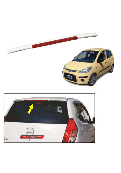  Roof Spoiler with LED Light for Hyundai i10 2007-2013 Models, Color - VIRTUAL YELLOW, Latest Style, AGHi1013RSVY