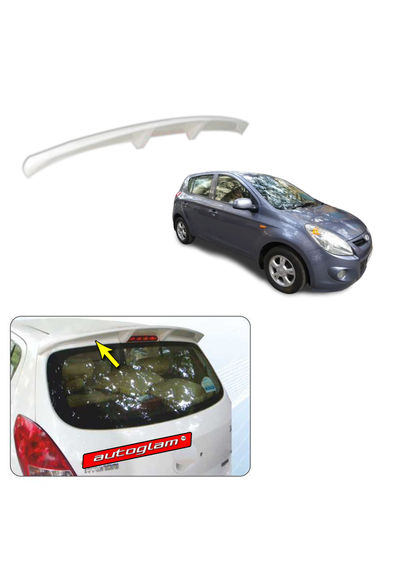 Roof Spoiler for Hyundai i20 2008-2011 all Models, Color - DARK GREY METALLIC, AGHi20RSDGM