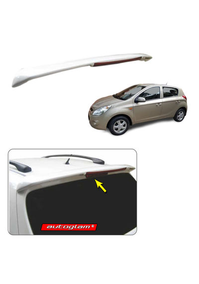 Roof Spoiler with LED Light for Hyundai i20 2008-2011 Models, Color - SILKY BEIGE, AGHi20RS1