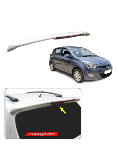 Roof Spoiler with LED Light for Hyundai i20 2012-2014 Models, Color - EMBER GREY, AGHi20RSEG