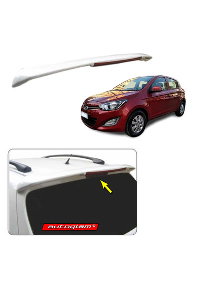 Roof Spoiler with LED Light for Hyundai i20 2012-2014 Models, Color - MAHRAJAH RED, AGHi20RSMR