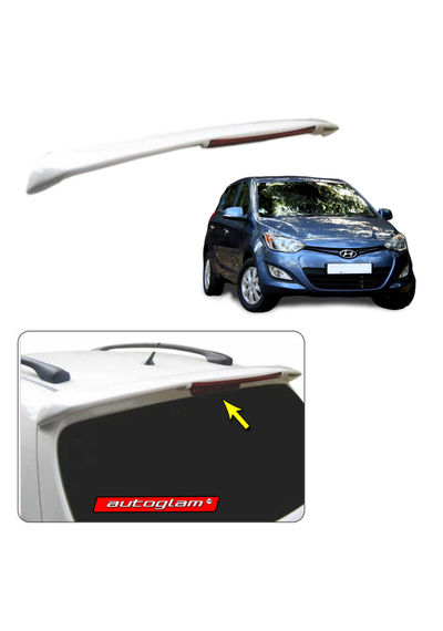 Roof Spoiler with LED Light for Hyundai i20 2012-2014 Models, Color - TWILIGHT BLUE, AGHi20RSTB