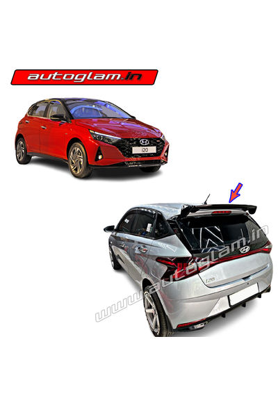 Sporty Spoiler for Hyundai i20 2020+ Models, Color - Matte Black, AGHi2020RS