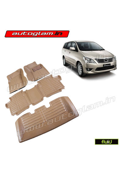 AGTI15BG, 5D MATS FOR TOYOTA INNOVA ALL MODELS, Color - BEIGE, High Quality Product!