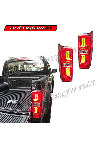 Isuzu D-Max LED Tail Lights with scanning function, RED Glass, AGIDM63TL