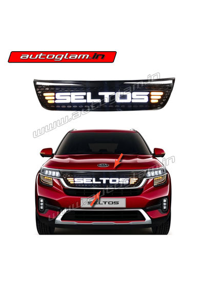 Kia Seltos Front LED Alpha Grill, AGHKS102G