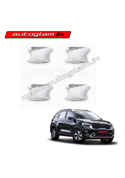 Kia Sonet Chrome Handle Bowl Cover - Set of 4 Pcs, AGKS369CA1