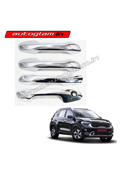 Kia Sonet Chrome Handle Cover - Set of 4 Pcs, AGKS369CA2