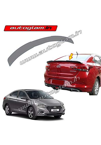 Hyundai Verna 2017+ Lip Spoiler, Color - Titan Grey, AGHV62LSTG