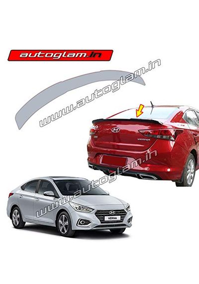 Hyundai Verna 2017+ Lip Spoiler, Color - Typhoon Silver, AGHV63LSTS