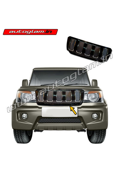 Mahindra Bolero 2011-2020 Jeep Compass Style Front Grill, AGMB301FG