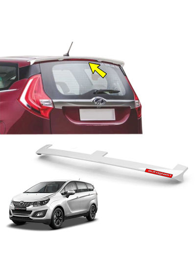 Roof Spoiler for Mahindra Marazzo, Color - Iceberg White, Latest Style, AGMMRSIW