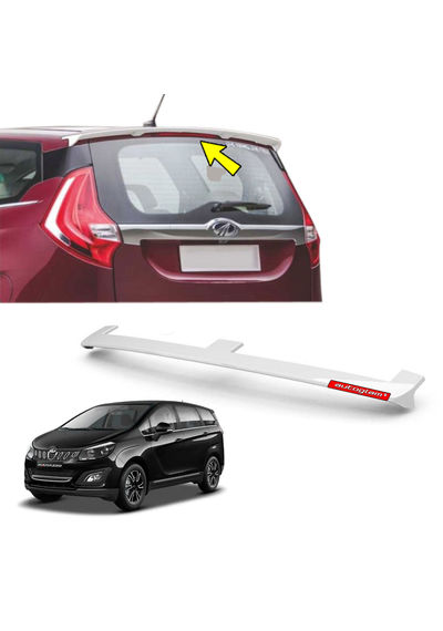 Roof Spoiler for Mahindra Marazzo, Color - Oceanic Black, Latest Style, AGMMRSOB