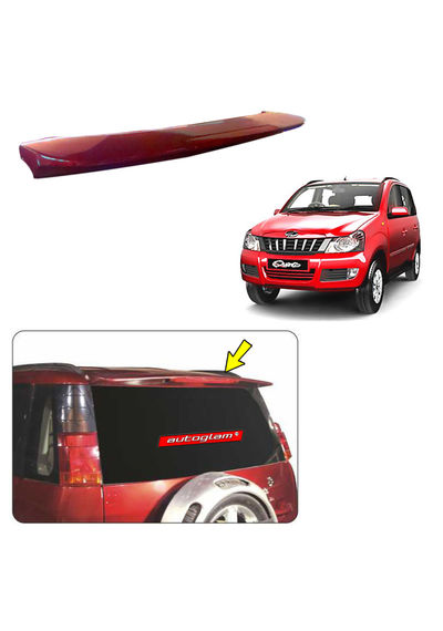 Roof Spoiler with LED Light for Mahindra Quanto, Color - TOREADOR RED, AGMQRSTR