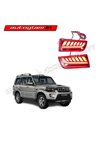 Mahindra Scorpio 2014-2020 Rear Reflector, LED Brake Light for Rear Bumper, AGMS25LR