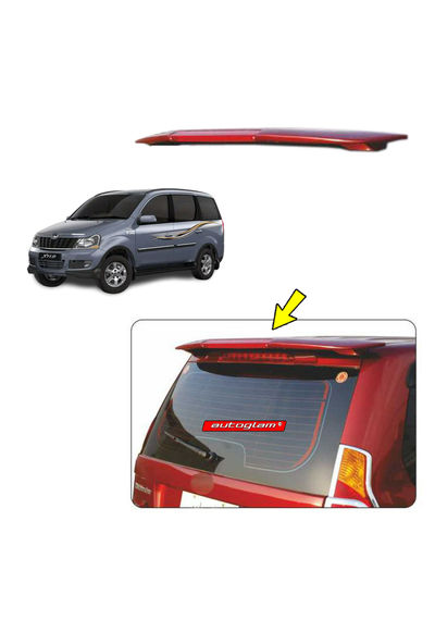 Roof Spoiler with LED Light for Mahindra Xylo, Color -  DOLPHIN GREY,  AGMXRSDG