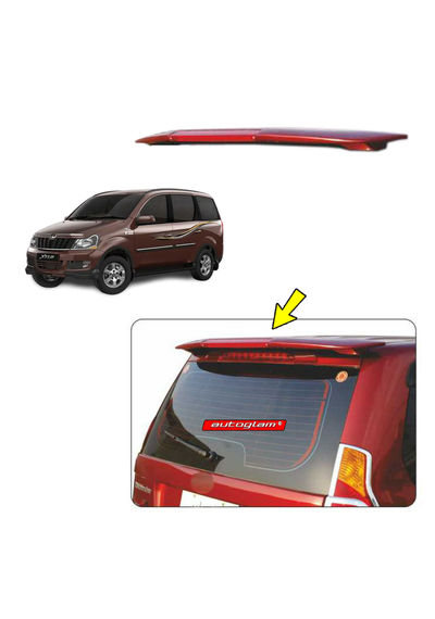 Roof Spoiler with LED Light for Mahindra Xylo, Color - JAVA BROWN, AGMXRSJB