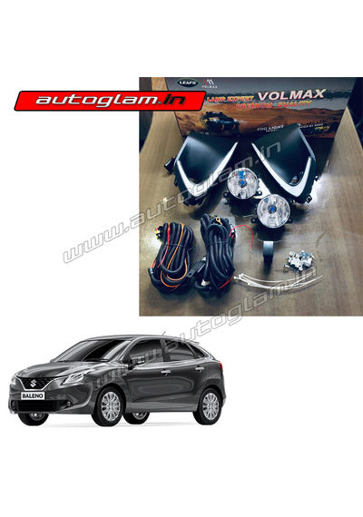 Maruti Suzuki Baleno 2015-2018 LED DRL with Fog Lamp & complete wiring, AGMSB68DRL