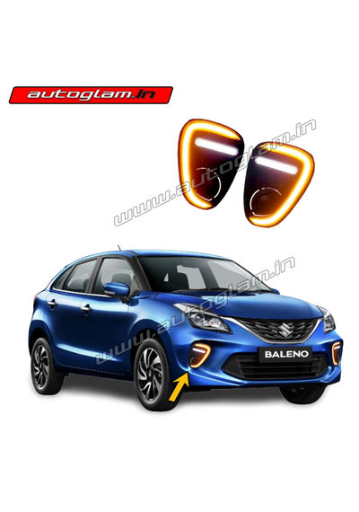 Maruti Suzuki Baleno 2018-2020 LED DRL Fog Light, AGMSB309D