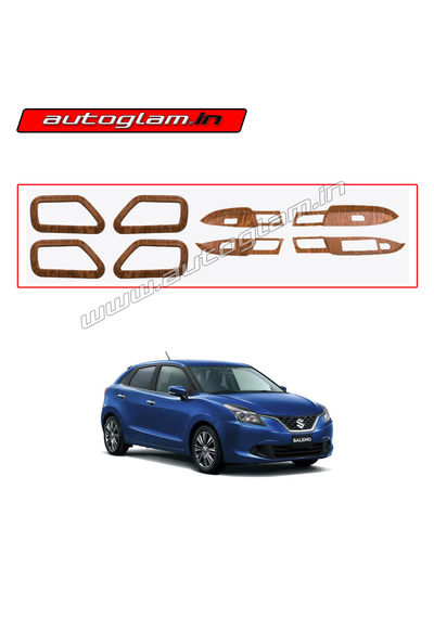 Maruti Suzuki Baleno Wooden Interior Kit, Set of 8 Pcs, AGMSB534WK