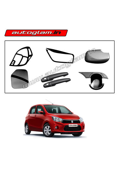 Maruti Suzuki Celerio Black Show Kit, Set of 6 Items, AGMSCBSK22