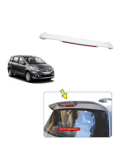 Roof Spoiler with LED Light for Maruti Suzuki Ertiga 2012-2018, Color - GRANITE GREY, AGMSE82RSL