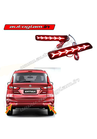 Maruti Suzuki Ertiga All Models LED Rear Reflector 6 Arrow Design with wiring, AGMSE15LR