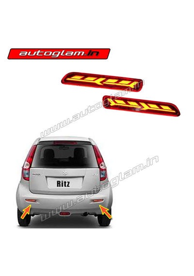 Maruti Suzuki Ritz 2012-2017 LED Rear Reflector, AGMSR14LR