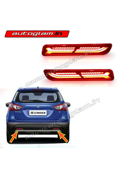 Maruti Suzuki S-Cross All Models LED Rear Reflector Light, AGMSSC95LR