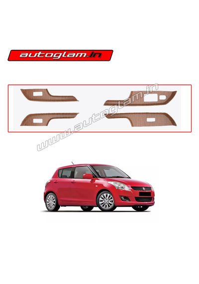 Maruti Suzuki Swift 2011-17 Wooden Interior Kit, Set of 4 Pcs, AGMSS537WK