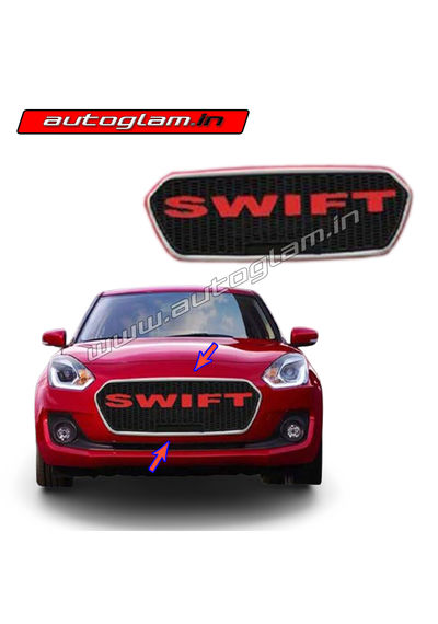 Maruti Suzuki Swift 2018+ Alpha Red Front Grill, AGMSS338FG