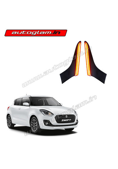 Maruti Suzuki Swift 2018-2020 Rear Pillar Lights with Running Indicator, AGMSS10PL